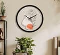 Miniatyrbild 5 av 6: FURNLUX KLOCKA BLOMMA SVART 40CM