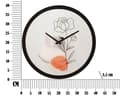 Miniatyrbild 6 av 6: FURNLUX KLOCKA BLOMMA SVART 40CM