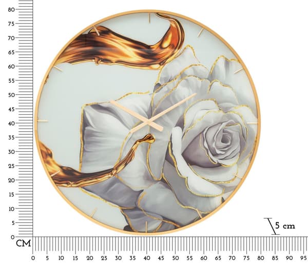 FURNLUX KLOCKA ROSÉGULD 5CM