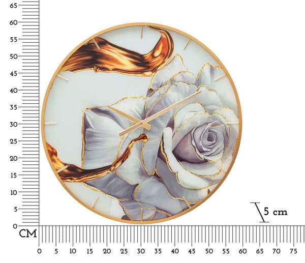 FURNLUX KLOCKA ROSÉGULD 5CM