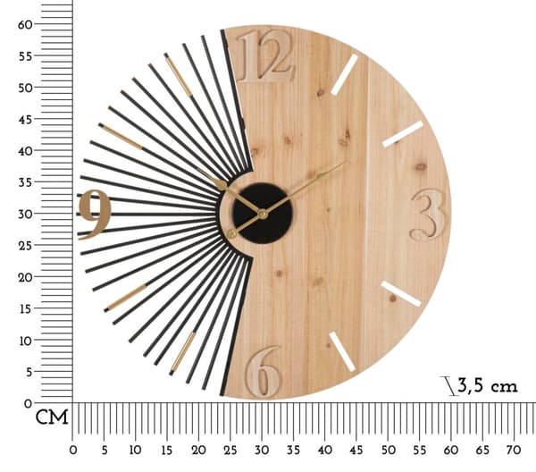 FURNLUX KLOCKA WORDY BEIGE 60CM