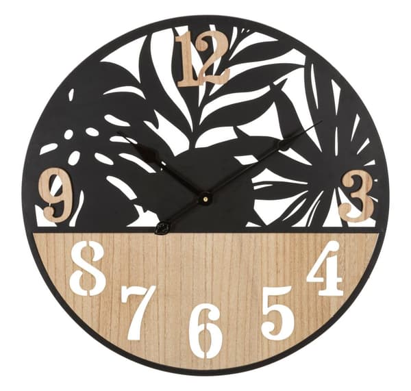 FURNLUX KLOCKA PALM SVART 60CM