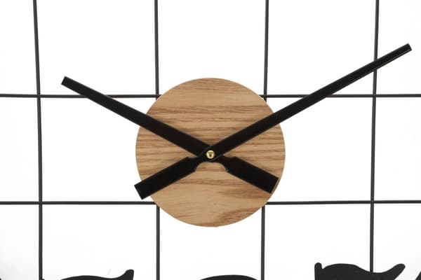 FURNLUX KLOCKA SIFFROR SVART 60CM