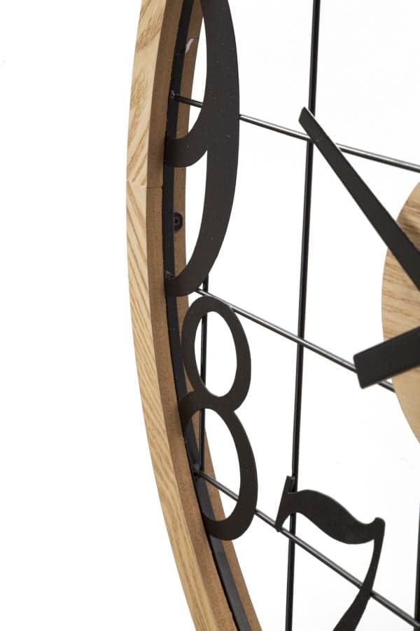 FURNLUX KLOCKA SIFFROR SVART 60CM