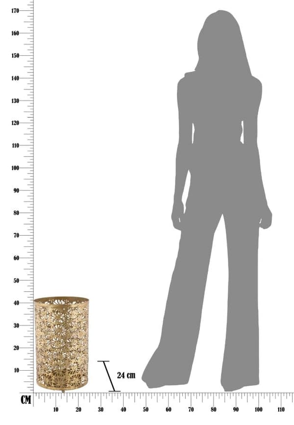FURNLUX PARAPLYHÅLLARE PINNE GULD 24CM
