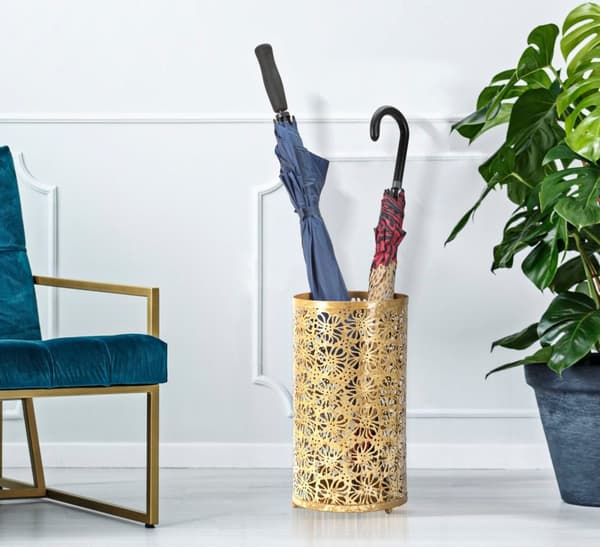 FURNLUX PARAPLYHÅLLARE FIORE GULD 24CM