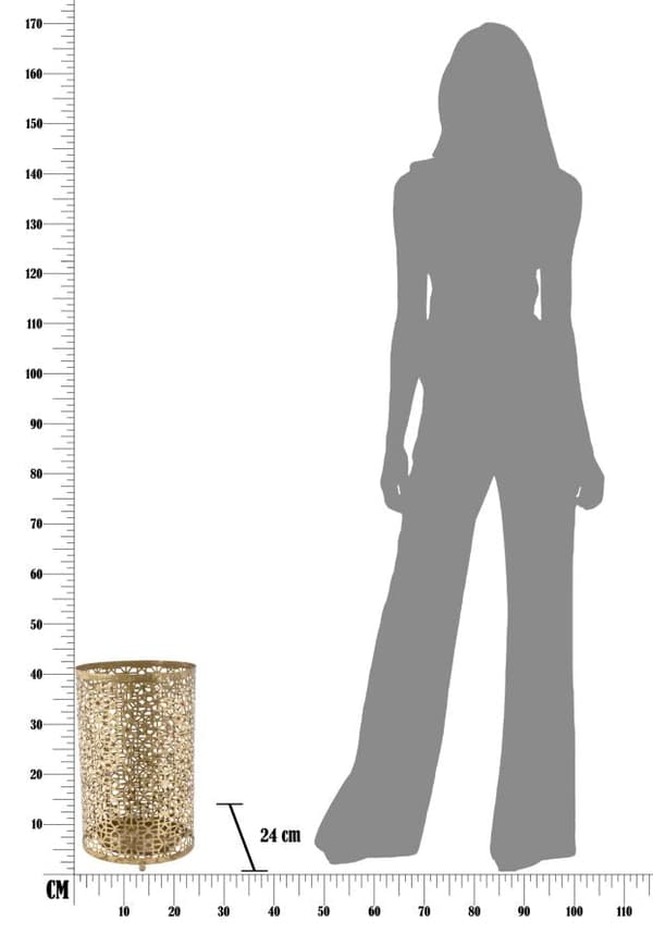 FURNLUX PARAPLYHÅLLARE FIORE GULD 24CM