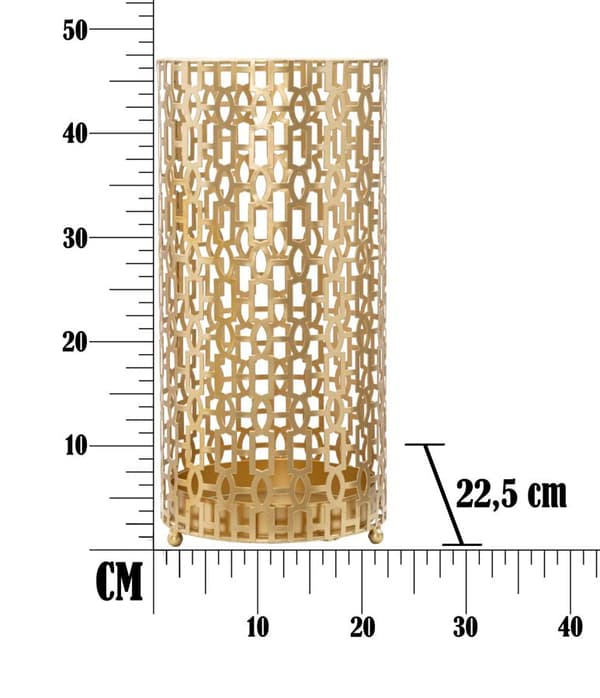 FURNLUX PARAPLYHÅLLARE OBLIN GULD 23CM