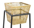 Miniatyrbild 3 av 6: FURNLUX KRUKHÅLLARE FYRKANT GULD 23CM (2 ST)