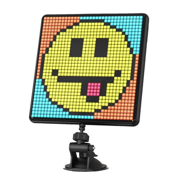 Pixelkonstskärm, 32x32 programmerbar LED, APP-kontroll, skrivbordsmontage,svart