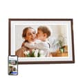 Miniatyrbild 3 av 4: Arzopa D10 – 10,1" digital fotoram med pekskärm och 32 GB minne - Mörkbrun