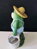 Miniatyrbillede 4 af 8: OBOSOE Frøstatue til Havedekoration - Antik Holding Blomsterpotter Til Gårdsdekoration - Dyr Samlerobjekt og Installerbar Håndværksharpiks