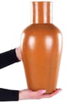 Miniatyrbild 3 av 6: KARFI Keramik Dekorativ Vas 37 cm Orange Lumarko!
