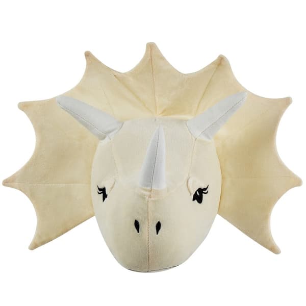 Barnväggdekoration Dinosaur REXX Bomull Ljusbeige 29 cm Lumarko!