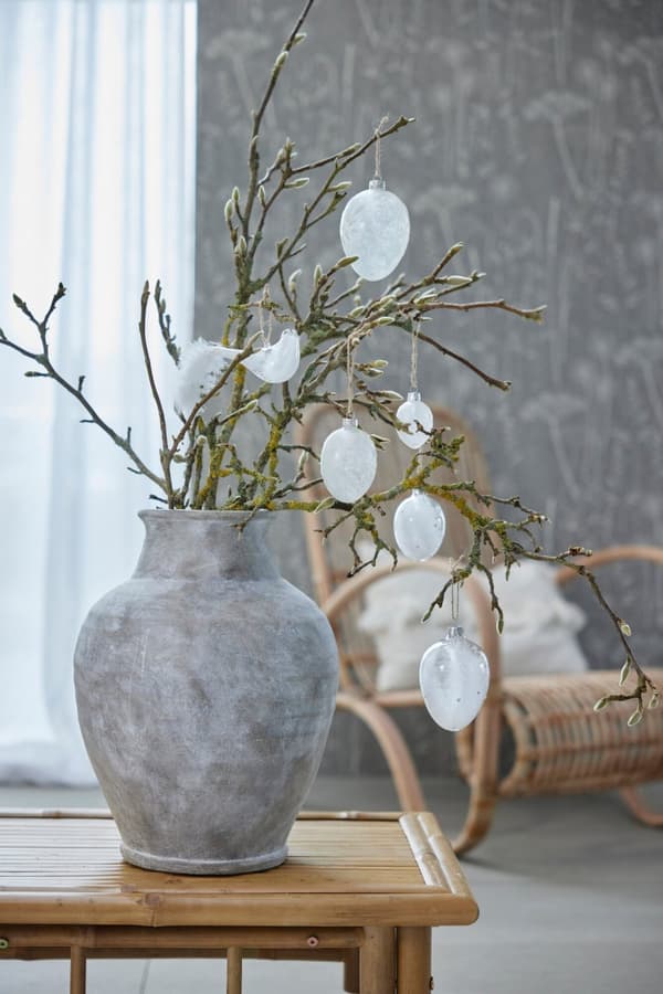 FURNLUX VAS ANNA GRÅ 31CM