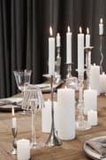 Miniatyrbild 2 av 3: FURNLUX LJUSSTAKE INGRID SILVER 4CM