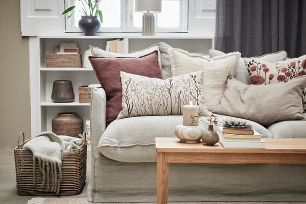 FURNLUX LJUSSTAKE ELINA BEIGE 15CM