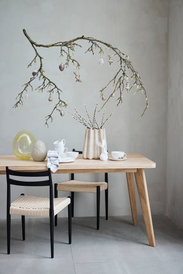 FURNLUX VAS VALINA BEIGE 20CM