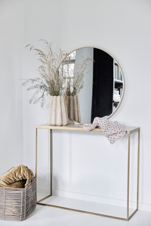 FURNLUX VAS VALINA BEIGE 20CM