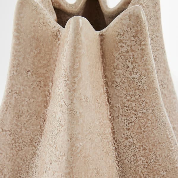 FURNLUX VAS VALONA BEIGE 23CM