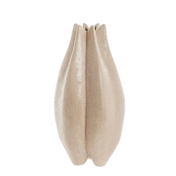 FURNLUX VAS VALONA BEIGE 23CM