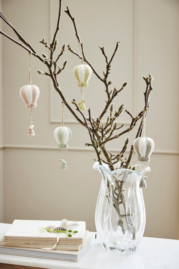 FURNLUX VAS SCARLETT VIT 19CM