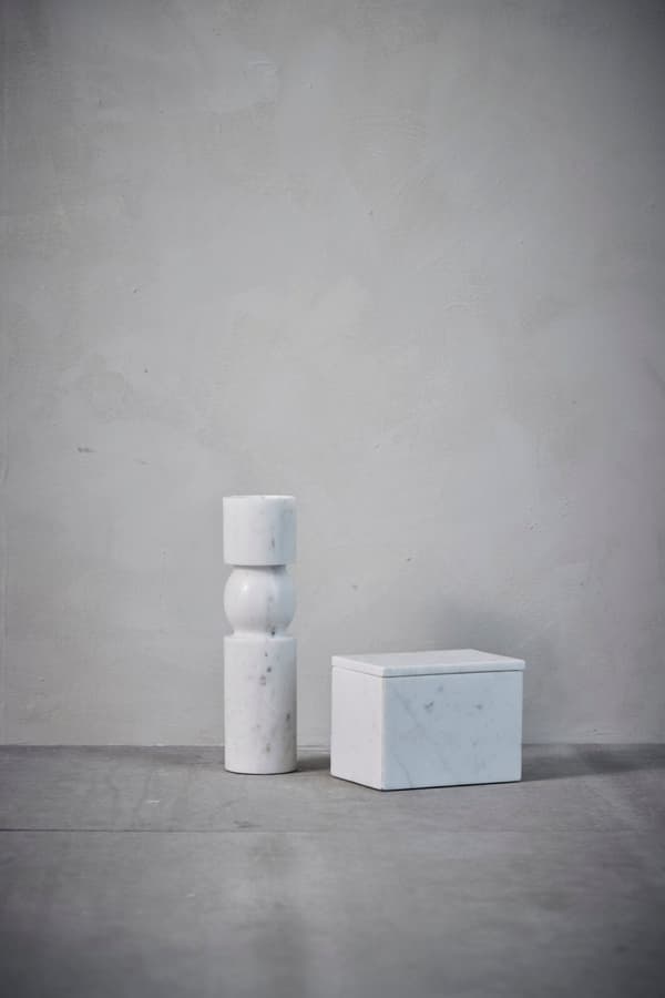 FURNLUX LJUSSTAKE ELLIA VIT 9CM