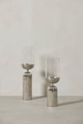 Miniatyrbild 3 av 3: FURNLUX LJUSSTAKE SANDIA SILVER 12CM