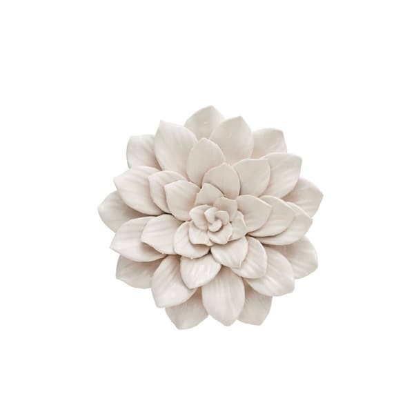 FURNLUX VÆGKUNST FLORIA HVID 17CM