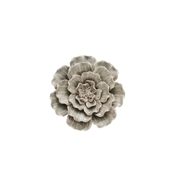 FURNLUX VÄGGKONST FLORIA GRÅ 14CM