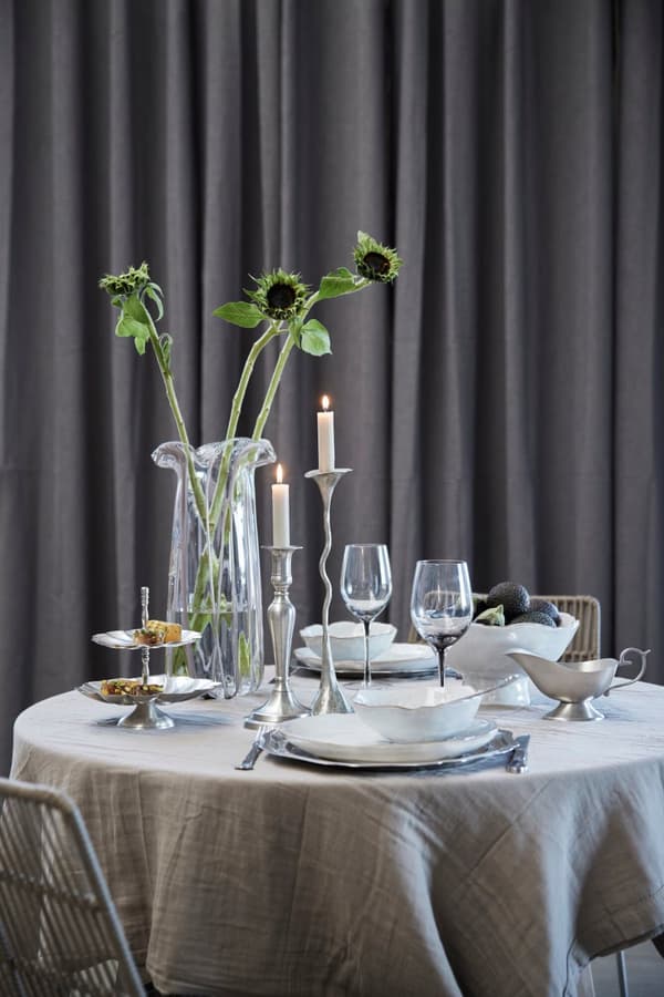 FURNLUX LJUSSTAKE CALA SILVER 7CM
