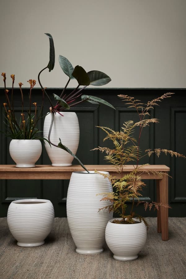 FURNLUX KRUKHÅLLARE CATHARINIA BEIGE 22CM