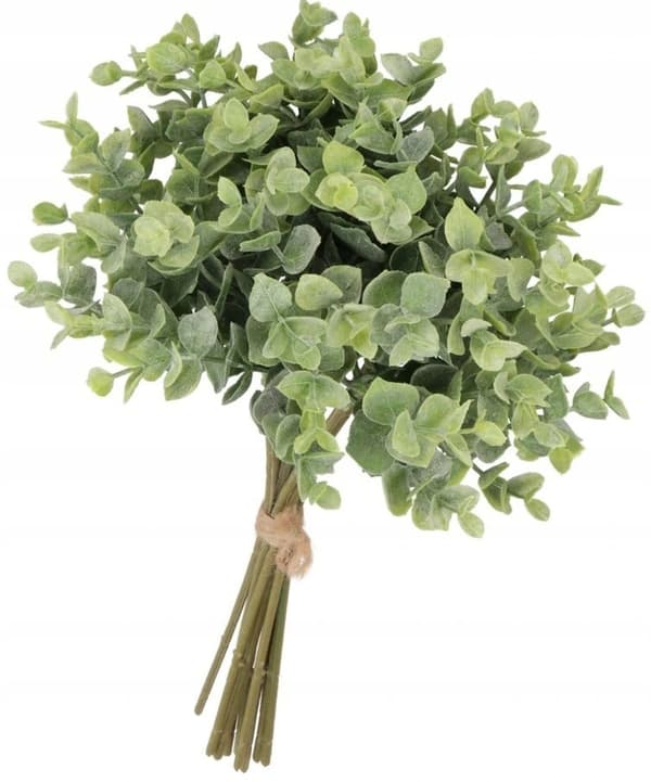 Buxbombladsbukett 38 cm med 11 grenar och konstgjorda blommor
