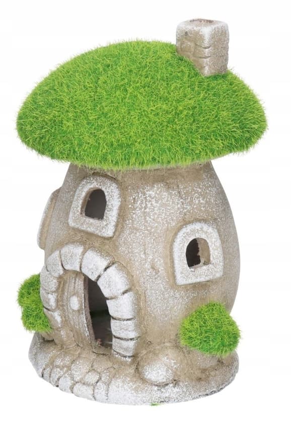 HAVEFIGUR HUS SVAMP KERAMISK LED