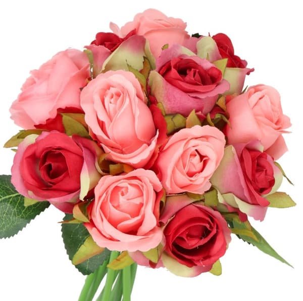 KUNSTIGE BLOMSTER ROSER SILIKONE ROSER GUMMIBLOMSTER