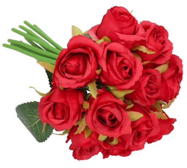 KONSTGJORDA BLOMMOR ROS SILIKONROSOR GUMMIBLOMMOR