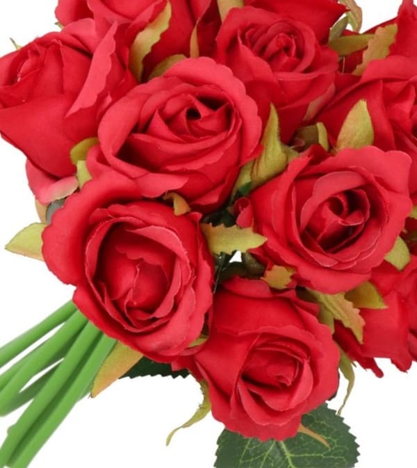 KONSTGJORDA BLOMMOR ROS SILIKONROSOR GUMMIBLOMMOR