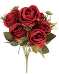 Miniatyrbillede 3 af 6: KUNSTIGE BLOMSTER SOM LIVSBUKET ROSER ROSER GRENE
