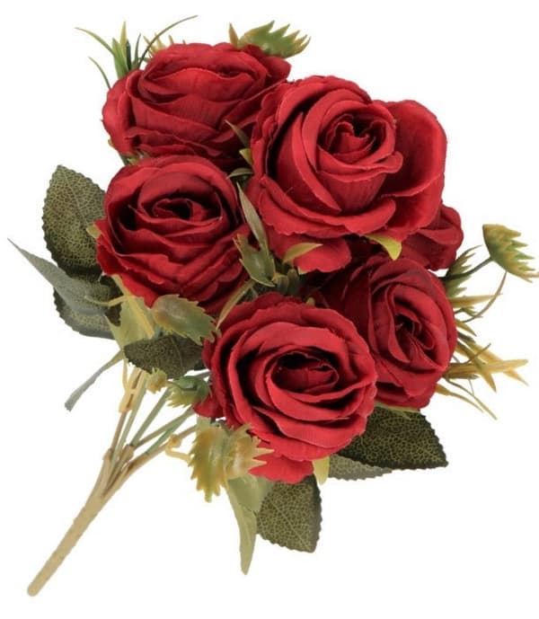 KUNSTIGE BLOMSTER SOM LIVSBUKET ROSER ROSER GRENE