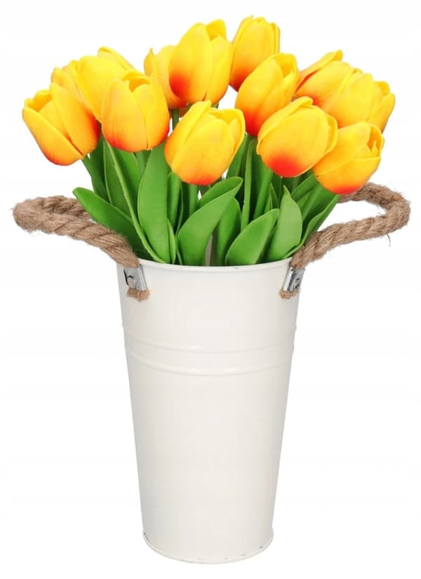 TULIPANER BUKETT AF TULIPANER GUMMIBELAGET GUMMI SILIKONE LIKE LIFE