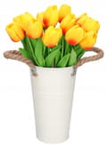 Miniatyrbillede 3 af 5: TULIPANER BUKETT AF TULIPANER GUMMIBELAGET GUMMI SILIKONE LIKE LIFE