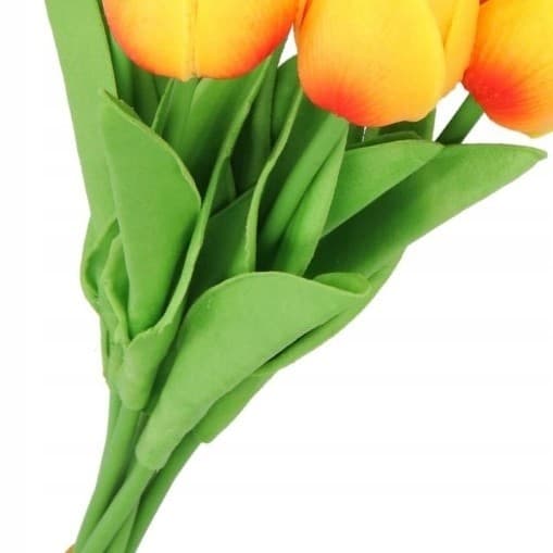 TULIPANER BUKETT AF TULIPANER GUMMIBELAGET GUMMI SILIKONE LIKE LIFE