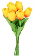 Miniatyrbillede 2 af 5: TULIPANER BUKETT AF TULIPANER GUMMIBELAGET GUMMI SILIKONE LIKE LIFE