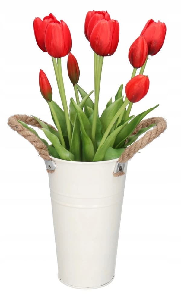 TULIPANER BUKETT AF TULIPANER GUMMIBELAGET GUMMI SILIKONE LIKE LIFE