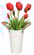 Miniatyrbillede 2 af 5: TULIPANER BUKETT AF TULIPANER GUMMIBELAGET GUMMI SILIKONE LIKE LIFE