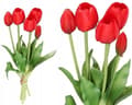 Miniatyrbillede 1 af 5: TULIPANER BUKETT AF TULIPANER GUMMIBELAGET GUMMI SILIKONE LIKE LIFE