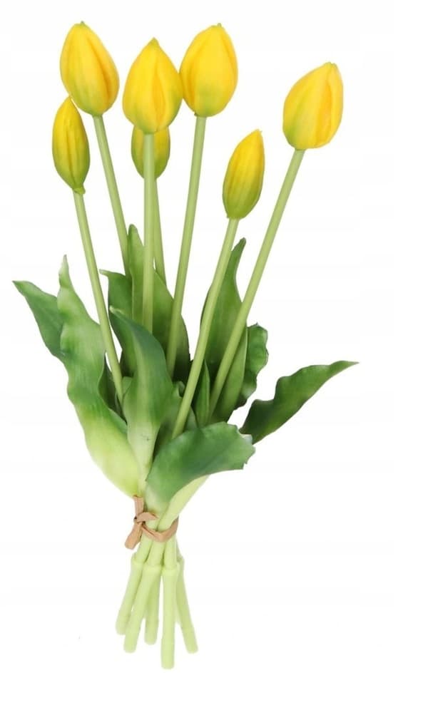 TULIPANER BUKETT MED TULIPANER GUMMIBELAGTE GUMMISILIKONE-LIKE LIFE 7 STK.