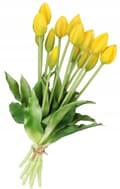 Miniatyrbillede 5 af 6: TULIPANER BUKETT MED TULIPANER GUMMIBELAGTE GUMMISILIKONE-LIKE LIFE 7 STK.