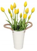 Miniatyrbillede 2 af 6: TULIPANER BUKETT MED TULIPANER GUMMIBELAGTE GUMMISILIKONE-LIKE LIFE 7 STK.