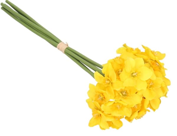 DAFFFY PÅSKLILJOR BUKETT KONSTGJORDA BLOMMOR SOM LIVET 41 CM